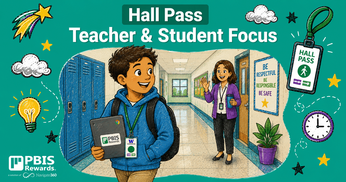 PBIS Rewards Training - Hall Pass for Teacher & Student